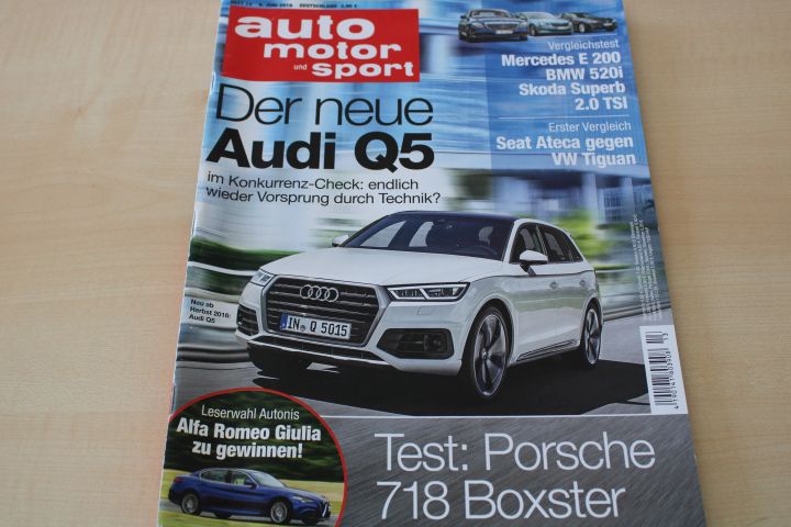Deckblatt Auto Motor und Sport (13/2016)